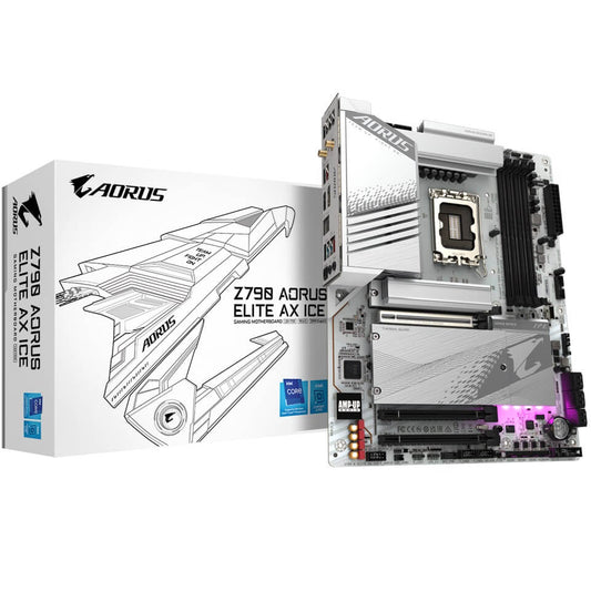 Gigabyte Z790 AORUS Elite AX ICE DDR5 LGA1700 Motherboard (GA-Z790-AORUS-ELITE-AX-ICE) image 1