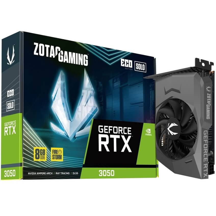 ZOTAC GeForce RTX 3050 Eco Solo 8GB GDDR6 Graphics Card (ZT-A30500R-10L) image 1
