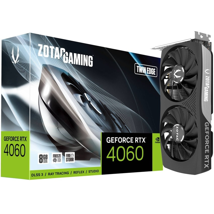 ZOTAC GeForce RTX 4060 Twin Edge 8GB GDDR6 Graphics Card (ZT-D40600E-10M) image 1