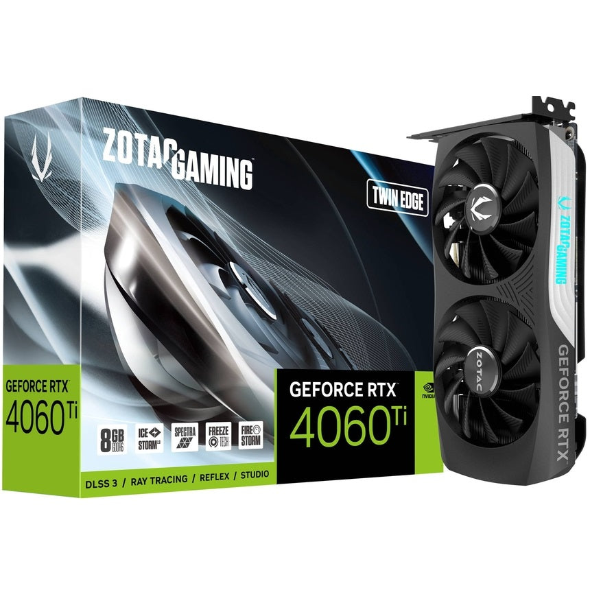 ZOTAC GeForce RTX 4060 Ti Twin Edge 8GB GDDR6 Graphics Card (ZT-D40610E-10M) image 1