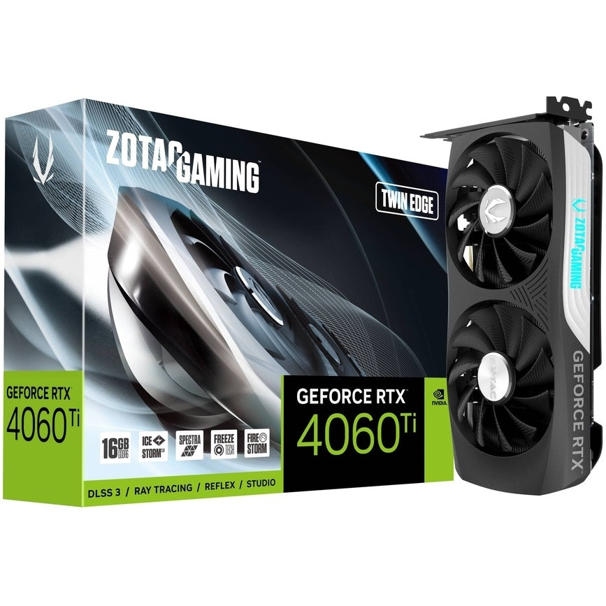 ZOTAC GeForce RTX 4060 Ti Twin Edge 16GB GDDR6 Graphics Card (ZT-D40620E-10M) image 1