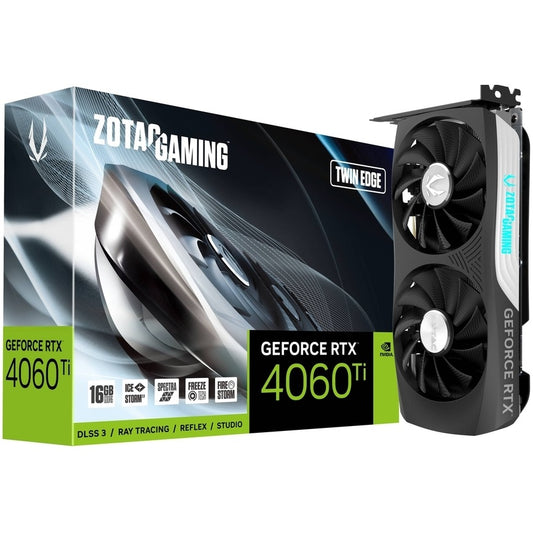 ZOTAC GeForce RTX 4060 Ti Twin Edge 16GB GDDR6 Graphics Card (ZT-D40620E-10M) image 1
