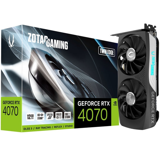 ZOTAC GeForce RTX 4070 Twin Edge 12GB GDDR6X Graphics Card (ZT-D40700E-10M) image 1