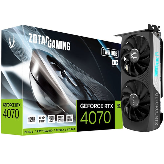 ZOTAC GeForce RTX 4070 Twin Edge OC 12GB GDDR6X Graphics Card (ZT-D40700H-10M) image 1