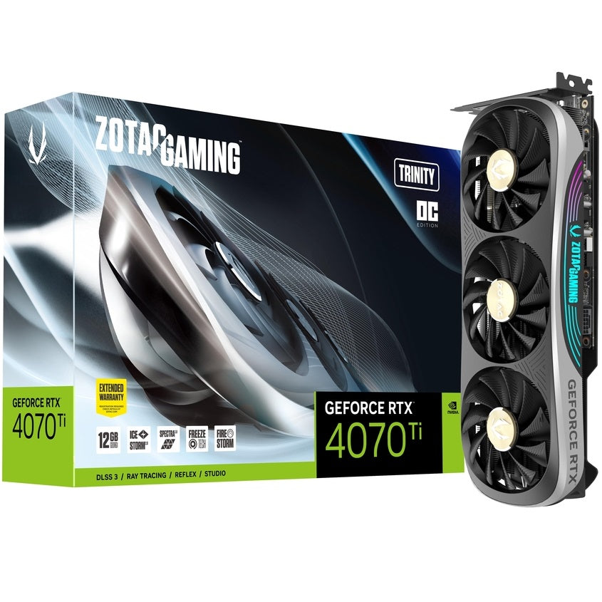 ZOTAC GeForce RTX 4070 Ti Trinity OC 12GB GDDR6X Graphics Card (ZT-D40710J-10P) image 1