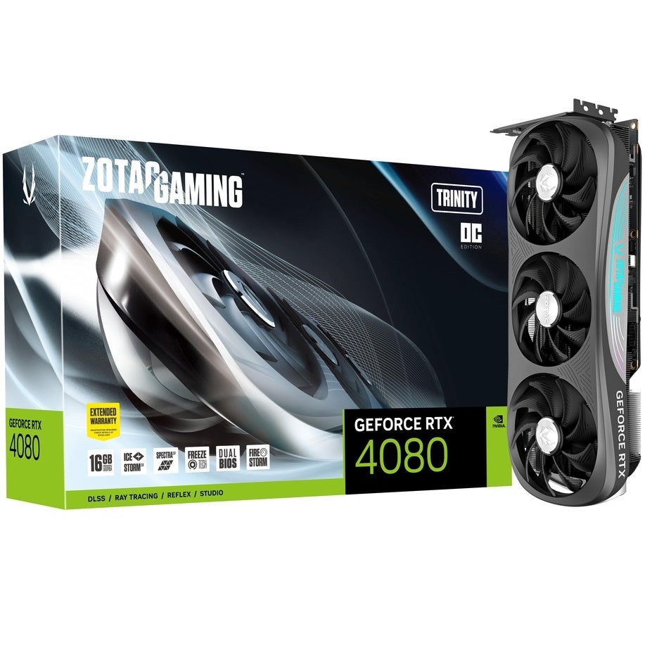 ZOTAC GeForce RTX 4080 Trinity OC 16GB GDDR6X Graphics Card (ZT-D40810J-10P) image 1