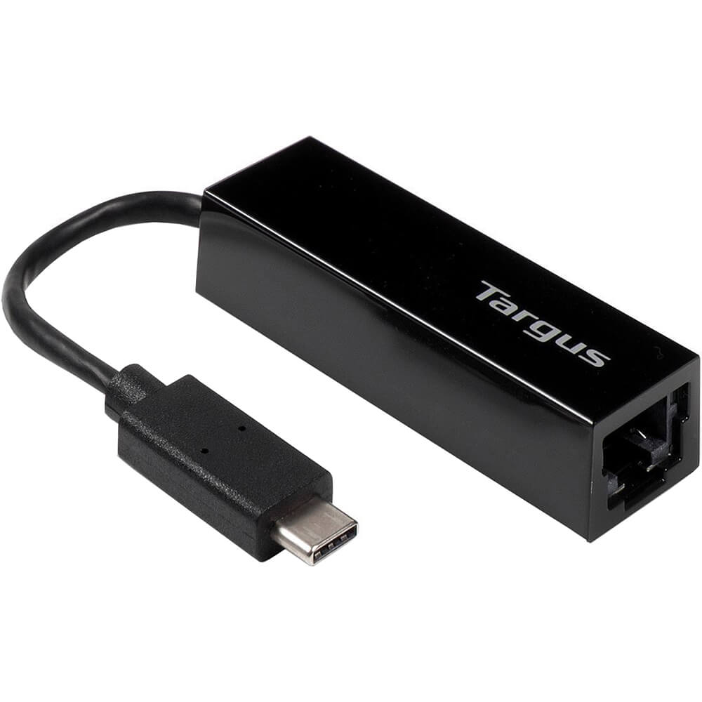 Targus USB-C to Gigabit Ethernet Adapter – Black (ACA930EUZ) image 1