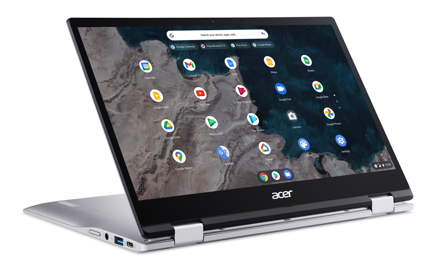 Acer Spin 513 Qualcomm 7c 4GB RAM 64GB eMMC Chromebook laptop image 3
