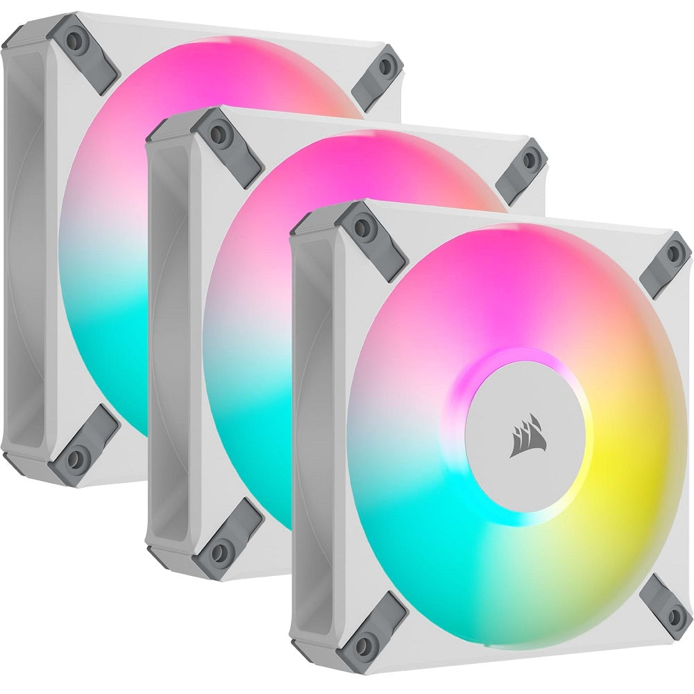 Corsair iCUE AF120 RGB ELITE 120mm PWM White Triple Fan Kit (CO-9050158-WW) image 4