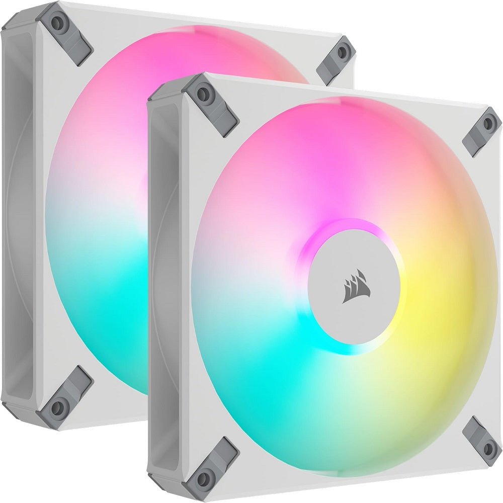 Corsair iCUE AF140 RGB ELITE 140mm White PWM Dual Fan Kit (CO-9050160-WW) image 3