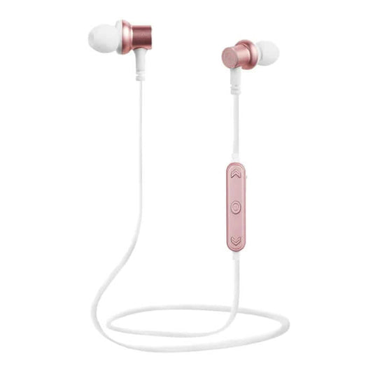 Amplify Blue Series White Rose Gold Bluetooth Earphones (AM-1106-WTRGD) image 1