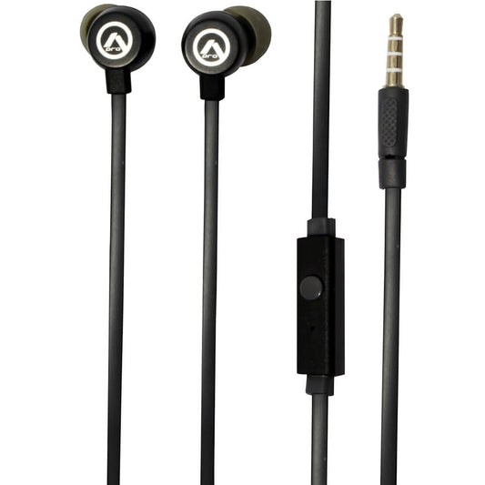 Amplify Pro Vibe Series Earphones With Microphones – Black And Light Grey (AMP1003BKGR) image 1
