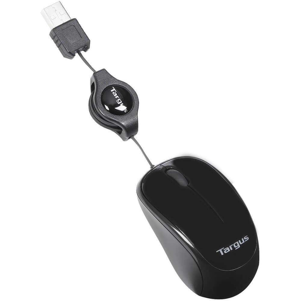 Targus Compact Blue Trace Mouse – Black (AMU75EU) — detail view