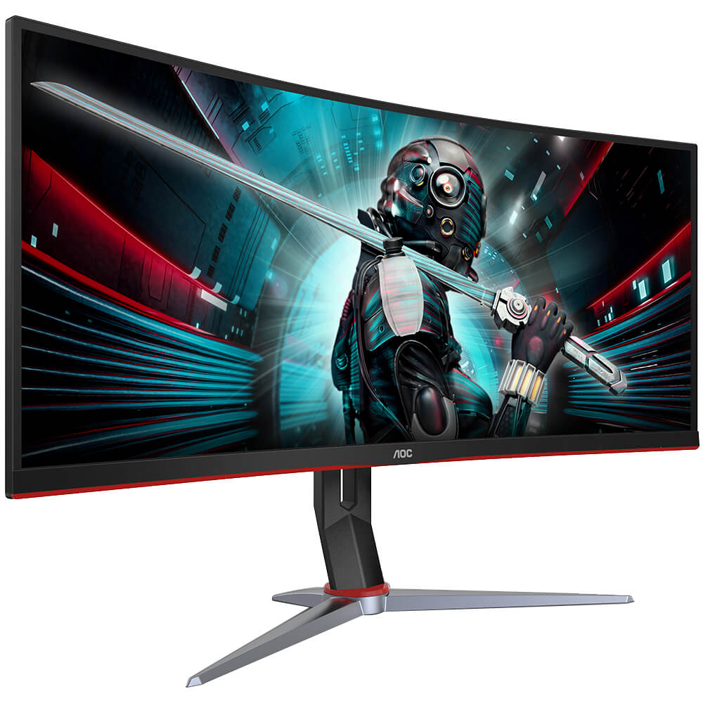 AOC CU34G2X 34-inch WQHD 144Hz UltraWide Curved LED Gaming Monitor image 2