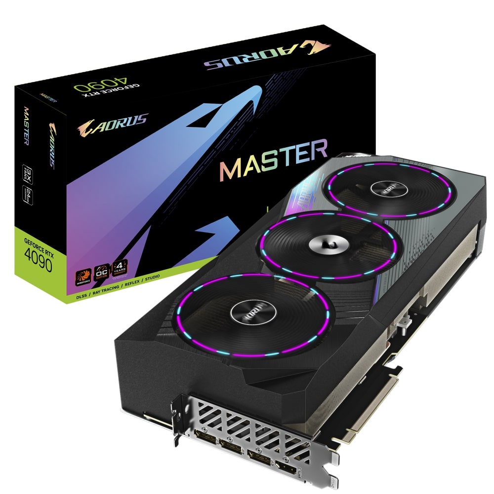 Gigabyte AORUS GeForce RTX 4090 MASTER 24GB GDDR6X Graphics Card (GV-N4090AORUS M-24GD) image 1