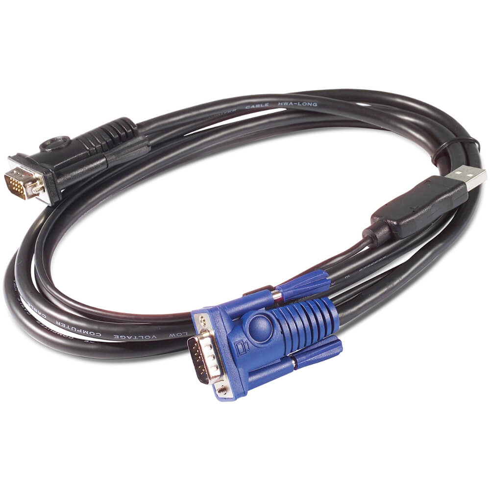 APC KVM USB Cable – 12 ft (3.6 m) (AP5257) image 1