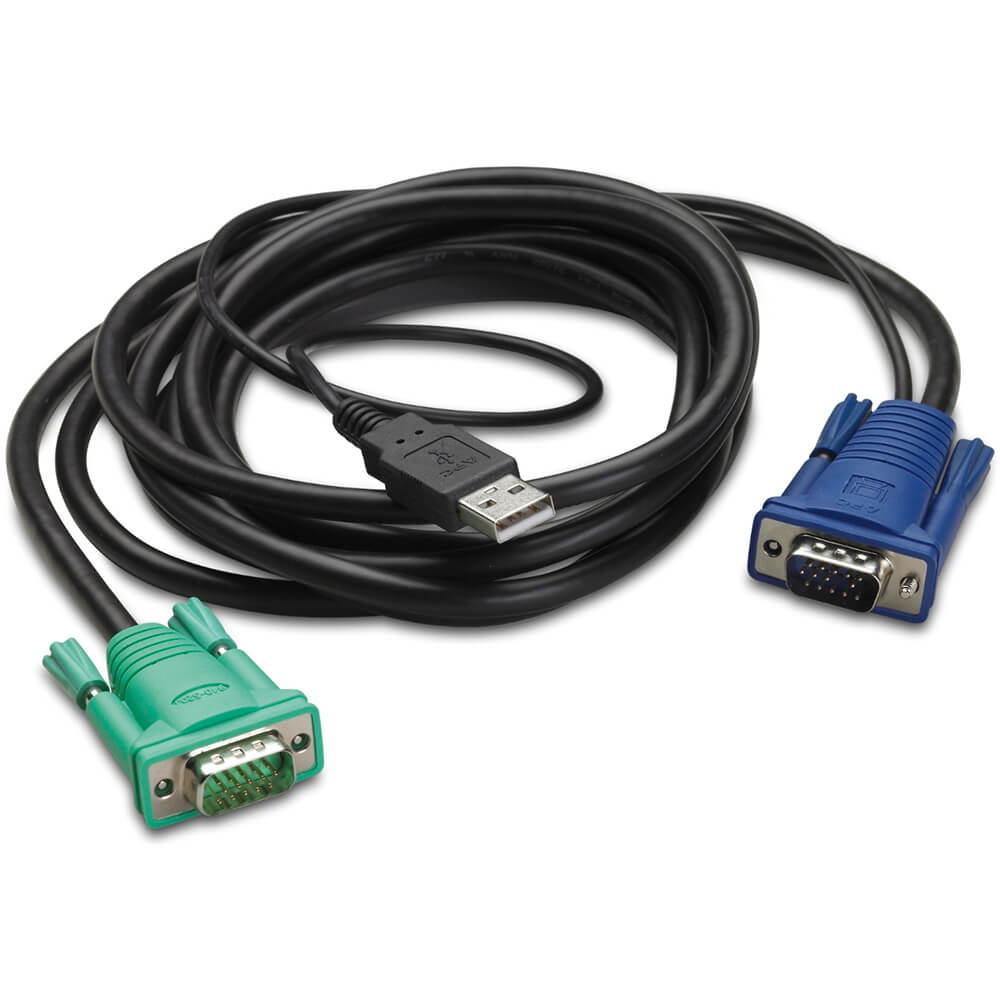APC Integrated Rack LCD/KVM USB Cable – 10ft (3m) (AP5822) image 1