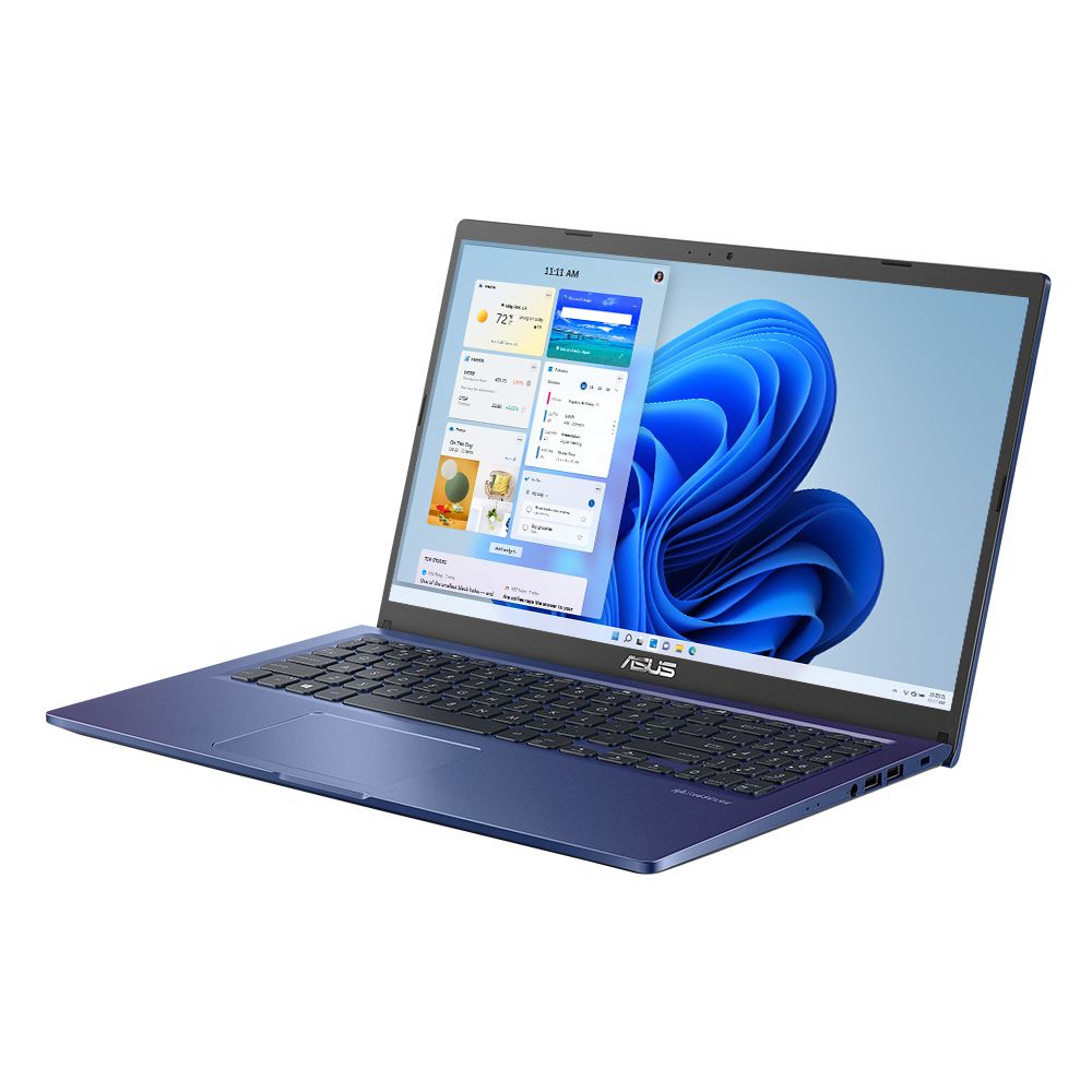 ASUS X515 Notebook PC – Core i3-1115G4 / 15.6″ HD / 8GB RAM / 256GB SSD / Win 11 Home / Blue (X515EA-I382BL0W) — rear view
