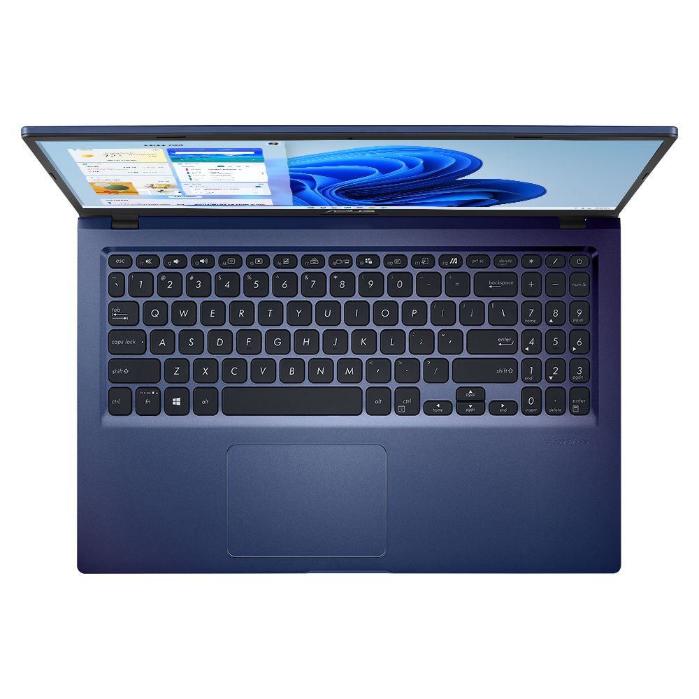 ASUS X515 Notebook PC – Core i3-1115G4 / 15.6″ HD / 8GB RAM / 256GB SSD / Win 11 Home / Blue (X515EA-I382BL0W) — front view