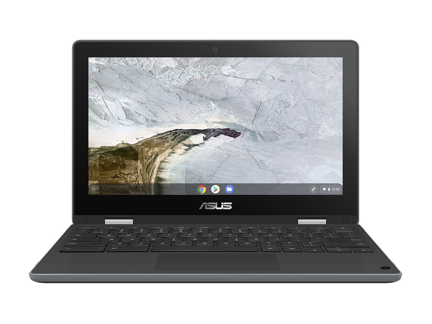 ASUS Chromebook Flip C214 Notebook PC – Celeron N4020 / 11.6″ HD Touch / 4GB RAM / 64GB EMMC Drive / Chrome / Grey (C214MA-C4