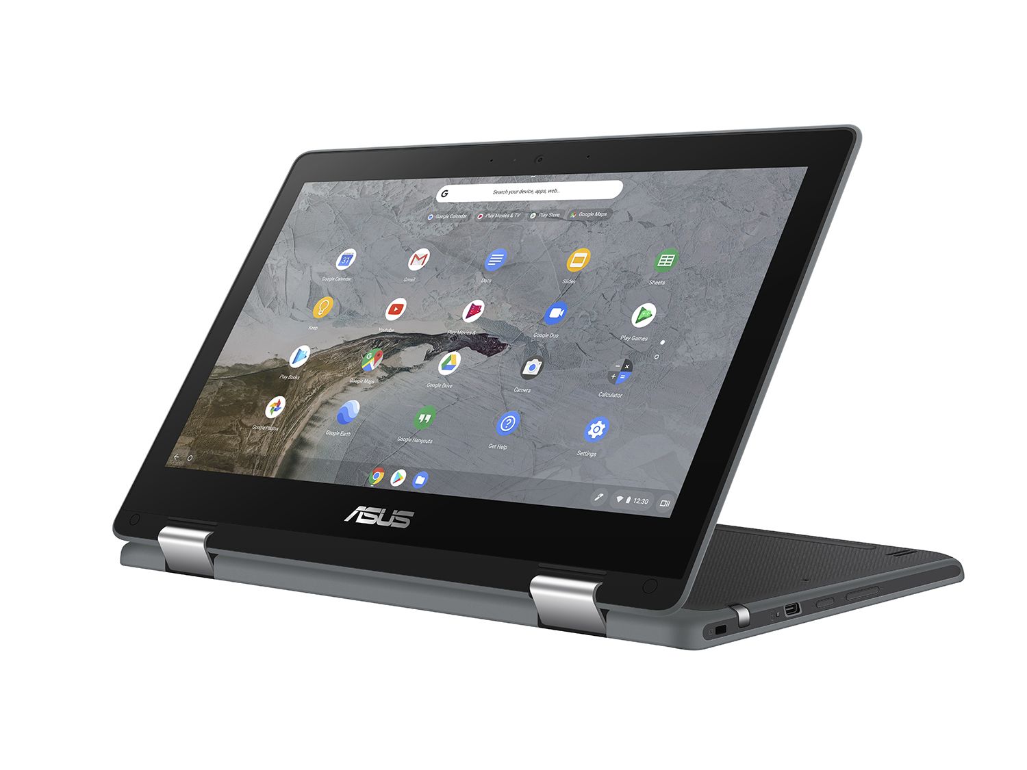 ASUS Chromebook Flip C214 Notebook PC – Celeron N4020 / 11.6″ HD Touch / 4GB RAM / 64GB EMMC Drive / Chrome / Grey (C214MA-C4