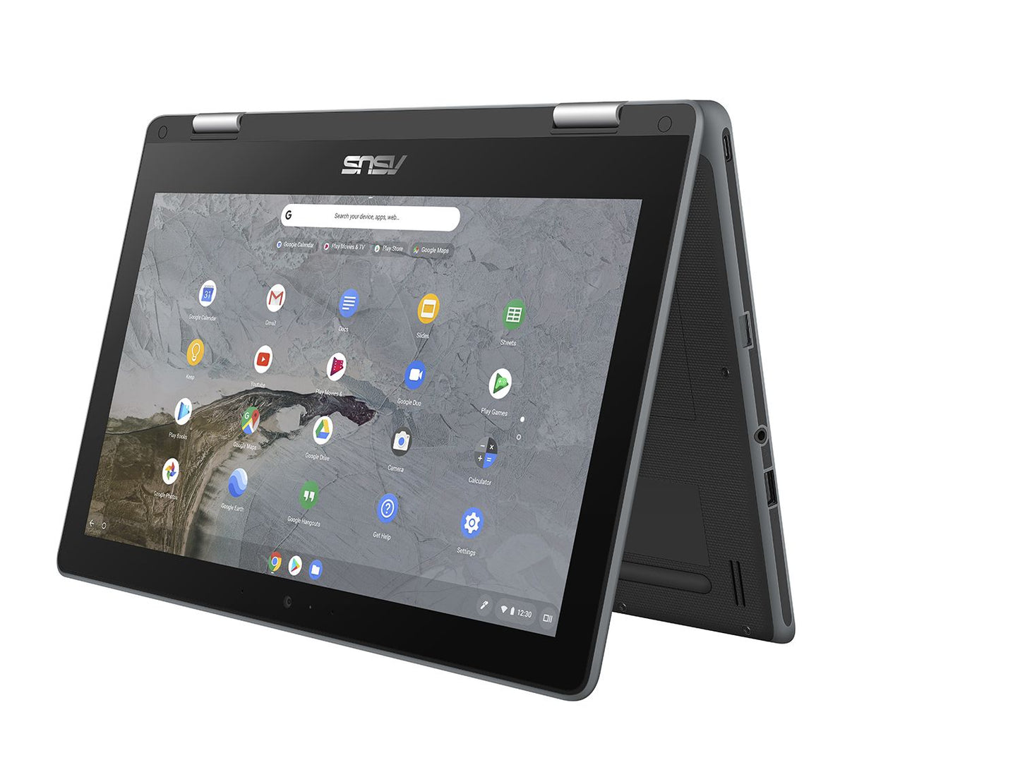 ASUS Chromebook Flip C214 Notebook PC – Celeron N4020 / 11.6″ HD Touch / 4GB RAM / 64GB EMMC Drive / Chrome / Grey (C214MA-C4
