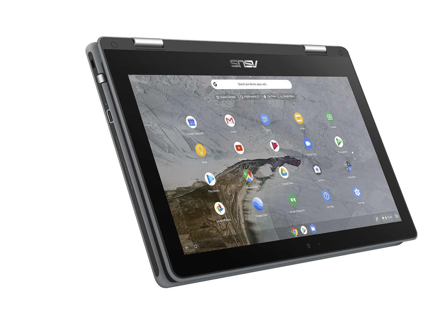 ASUS Chromebook Flip C214 Notebook PC – Celeron N4020 / 11.6″ HD Touch / 4GB RAM / 64GB EMMC Drive / Chrome / Grey (C214MA-C4