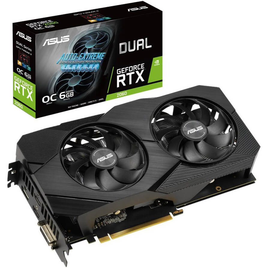 ASUS Dual GeForce RTX 2060 OC EVO 6GB Graphics Card image 1