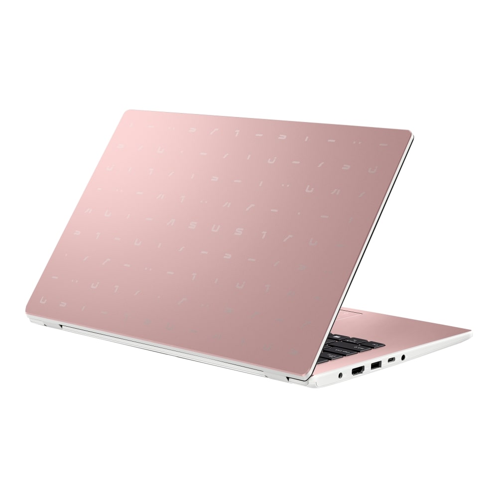 ASUS E410 Notebook PC – Celeron N4020 / 14.0″ WQHD Touch / 4GB RAM / 128GB SSD / Win 10 Home (E410MA-C4128P3T) — rear view