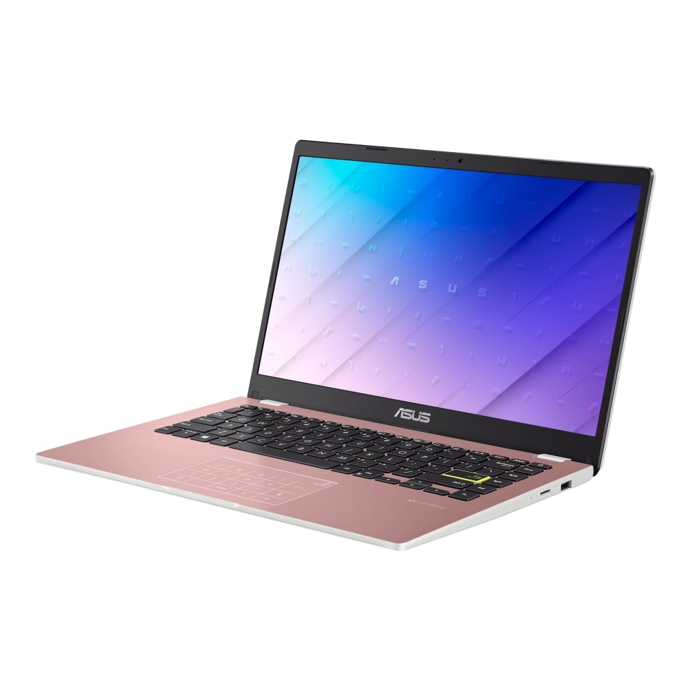 ASUS E410 Notebook PC – Celeron N4020 / 14.0″ WQHD Touch / 4GB RAM / 128GB SSD / Win 10 Home (E410MA-C4128P3T) — side view