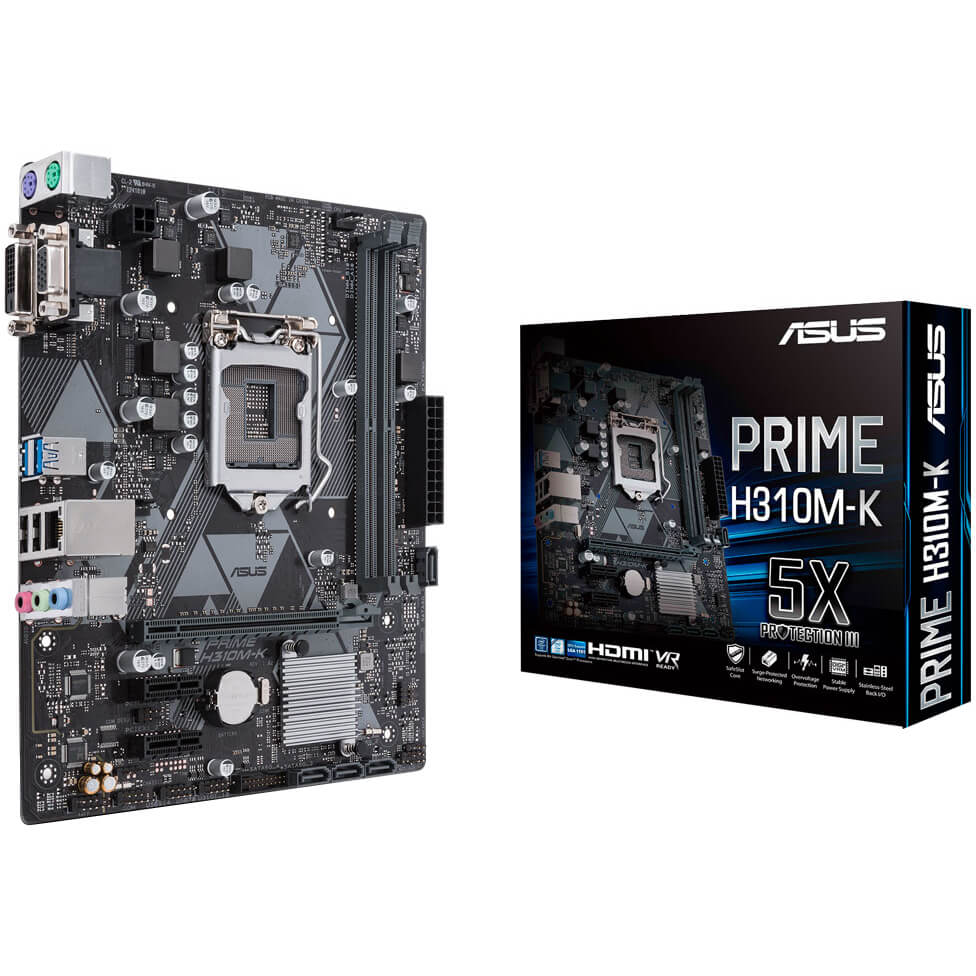 ASUS PRIME H310M-K R2.0 LGA-1151 mATX Motherboard image 1
