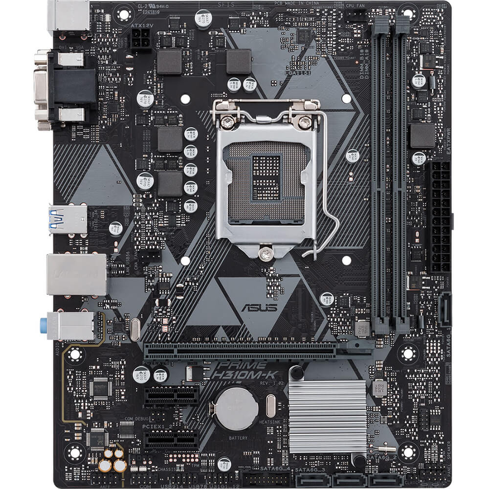 ASUS PRIME H310M-K R2.0 LGA-1151 mATX Motherboard image 2