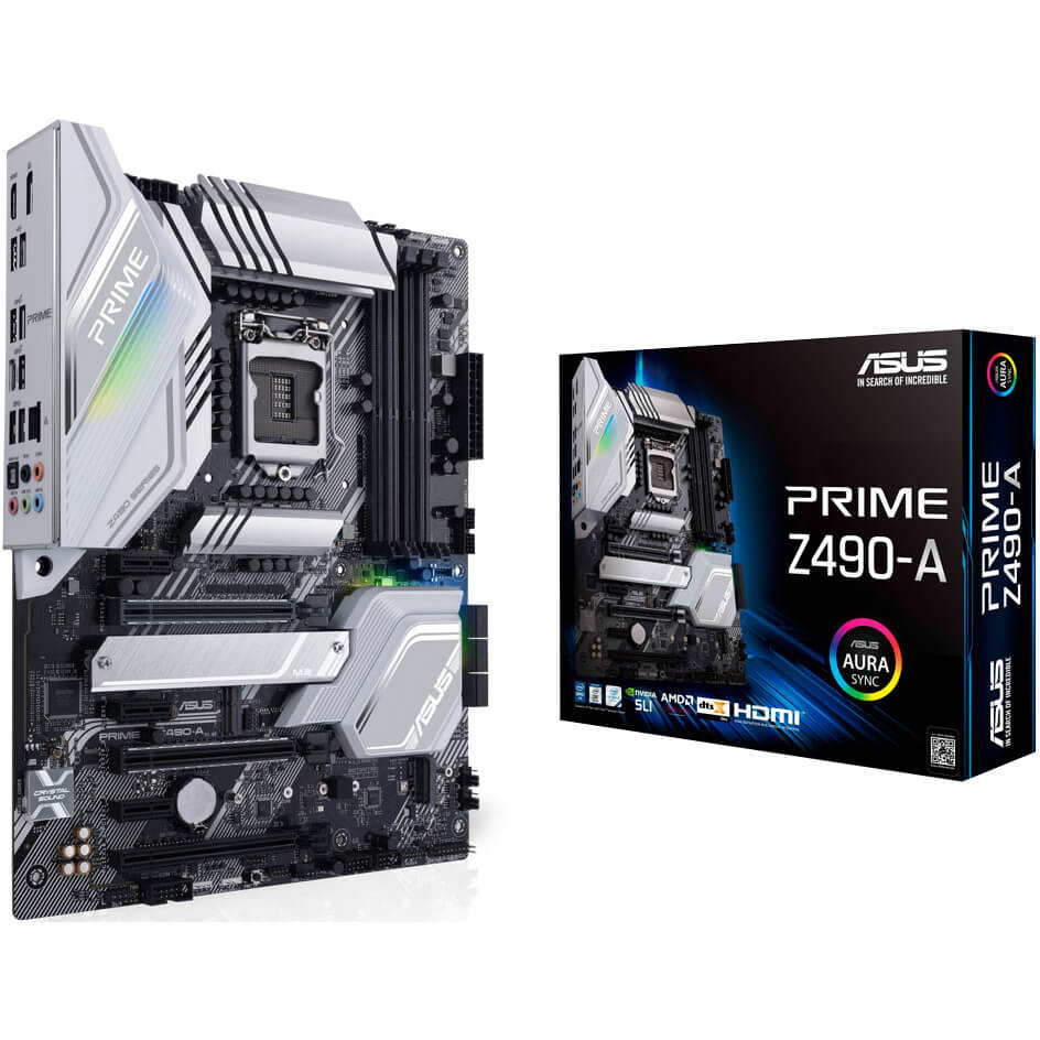 ASUS PRIME Z490-A LGA 1200 ATX Motherboard image 1