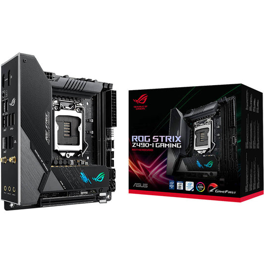 ASUS ROG STRIX Z490-I Gaming LGA 1200 Mini-ITX Motherboard image 1