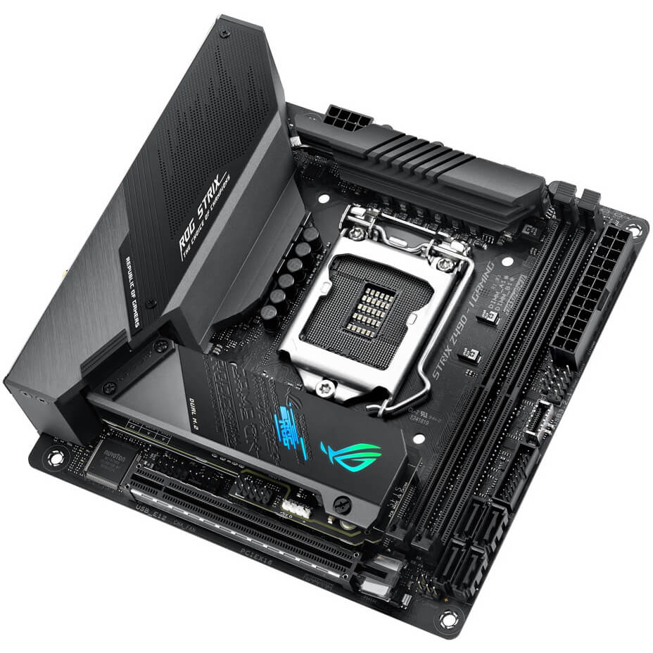 ASUS ROG STRIX Z490-I Gaming LGA 1200 Mini-ITX Motherboard image 3