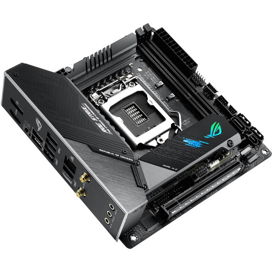 ASUS ROG STRIX Z490-I Gaming LGA 1200 Mini-ITX Motherboard image 4