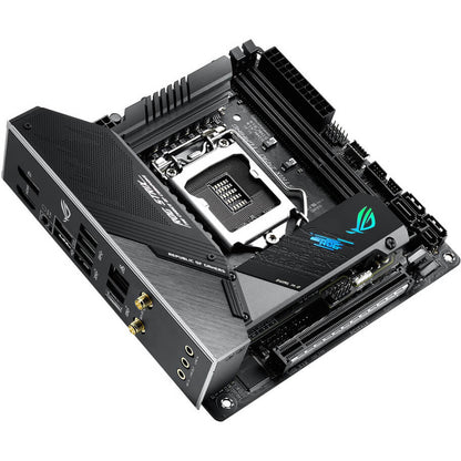 ASUS ROG STRIX Z490-I Gaming LGA 1200 Mini-ITX Motherboard — rear view
