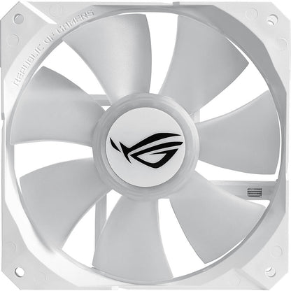ASUS ROG STRIX LC 240 RGB WHITE EDITION CPU Cooler (ASUS ROG STRIX LC 240 RGB WHITE EDITION) — side view