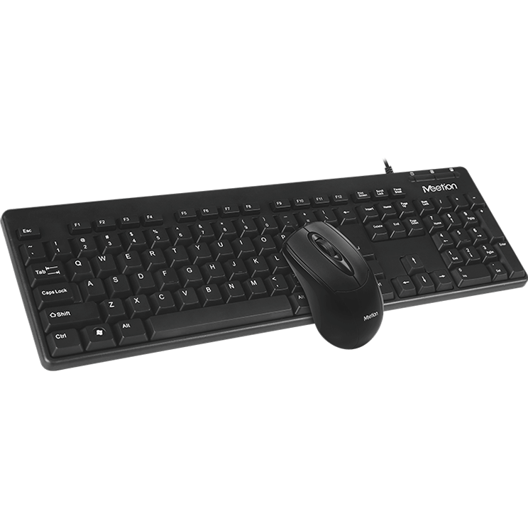 Meetion USB Wired Keyboard And Mouse Combo (AT100) — side view