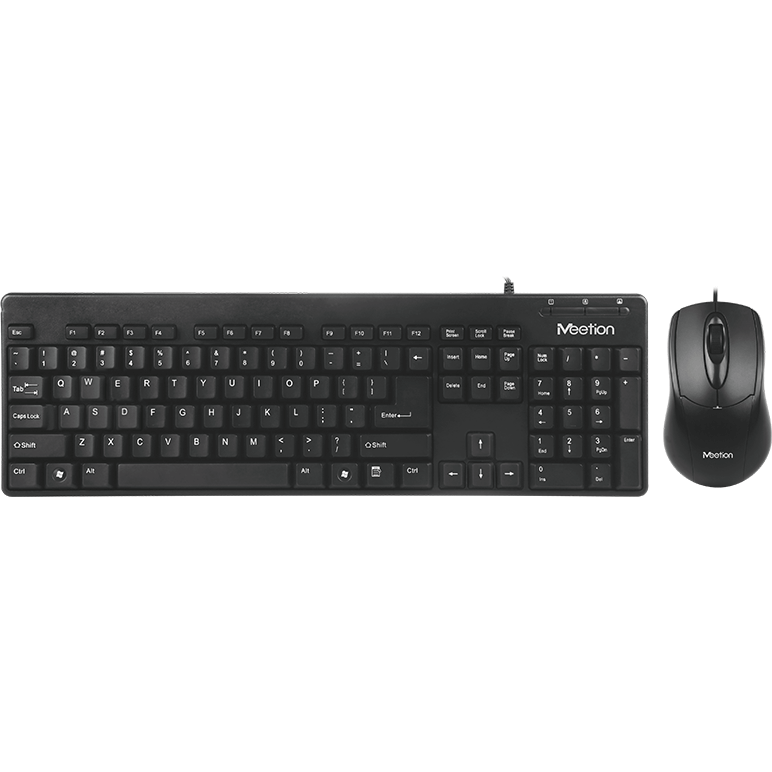 Meetion USB Wired Keyboard And Mouse Combo (AT100) — detail view