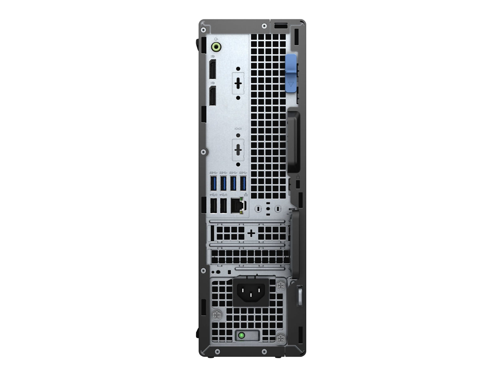 Dell OptiPlex 5090 SFF Desktop PC – Core i5-10505 / 8GB RAM / 256GB SSD / Win 10 Pro (N208O5090SFF) — rear view