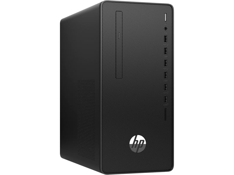 HP 290 G4 Pro Microtower Desktop PC – Core i3-10100 / 4GB RAM / 1TB HDD / Win 11 Pro (5L747EA) — front view