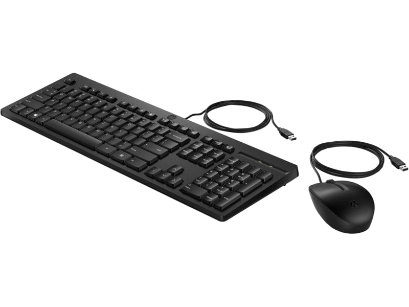 HP 225 Wired Mouse and Keyboard Combo (286J4AA) — front view