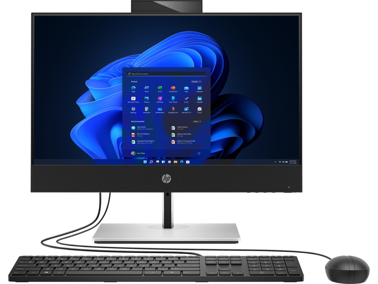 HP ProOne 600 G6 All-in-One Desktop PC – Core i5-10500 / 21.5″ FHD Touch / 8GB RAM / 256GB SSD / Win 11 Pro (6B203EA) image 1