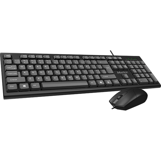 Meetion 2.4G Corded Mouse And Keyboard Combo – Black (C100) image 2
