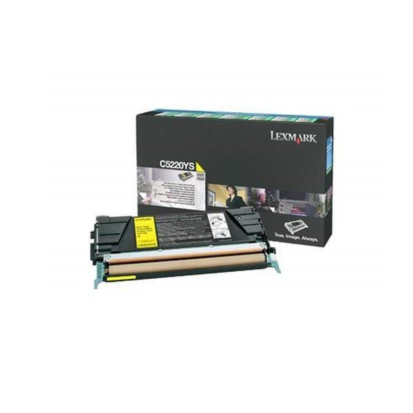 Lexmark C5220YS Return Program Yellow Laser Toner Cartridge image 1