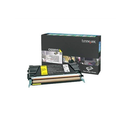 Lexmark C5220YS Return Program Yellow Laser Toner Cartridge image 1