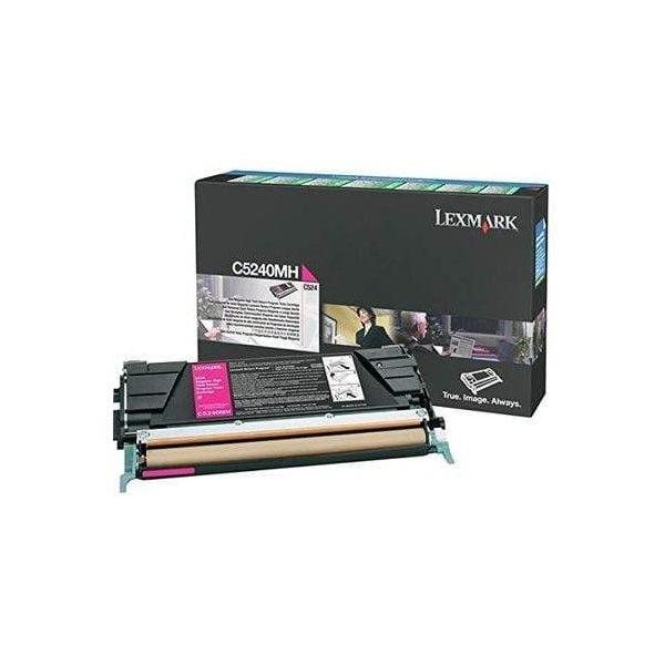 Lexmark C5240MH High Yield Return Program Magenta Laser Toner Cartridge image 1