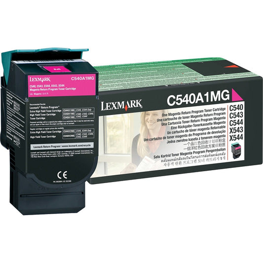 Lexmark C540A1MG Return Program Magenta Laser Toner Cartridge image 1
