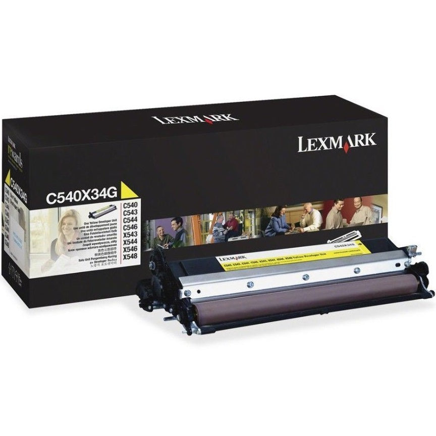 Lexmark C540X34G Yellow Developer Unit image 1